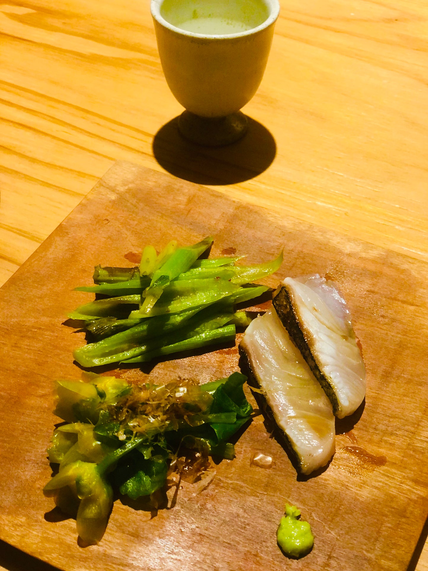 ◉目鯛の昆布締め3pc 脂ノリの良い濃厚な味わい 皮目を香ばしく炙った炙り昆布じめです