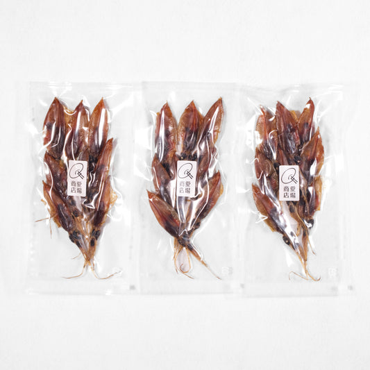 ◉人気!富山ホタルイカの燻製3袋セット 在庫のみの販売です。
