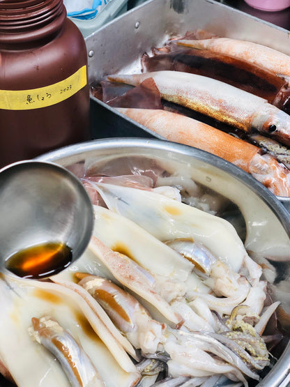 ◉人気！予約販売　まるごと肝付きスルメイカ一夜干し3枚　自家製魚醤仕込み　※3月以降発送予定　※送料込み商品