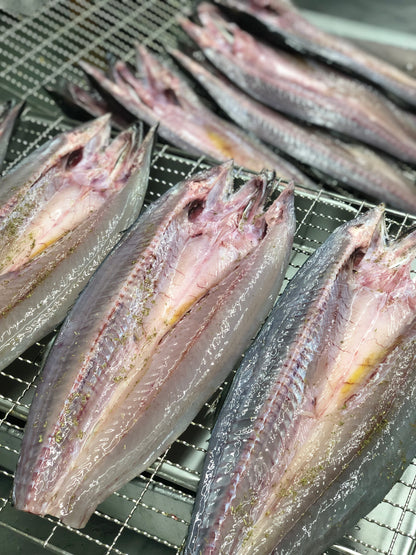 縁起魚サゴシの香草干し3尾分（半身×6pc）☆オイル焼き、アクアパッツアにおすすめの洋風干物