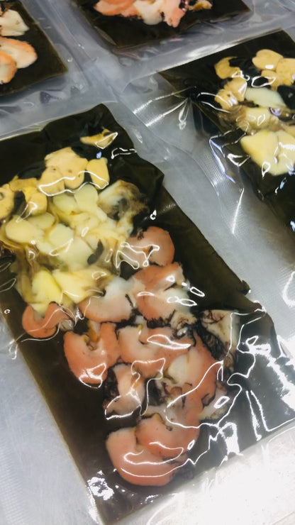 ◉旬の昆布締め！サザエの昆布締め3pcセット　いまだけの限定商品です。