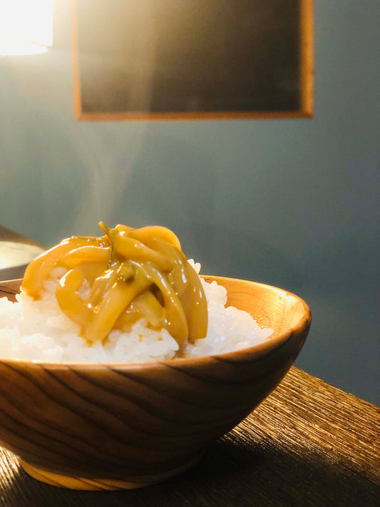 朝獲れスルメイカ肝あえ！3pc　お酒のアテ、ごはんのお供に！塩のみで仕上げました。