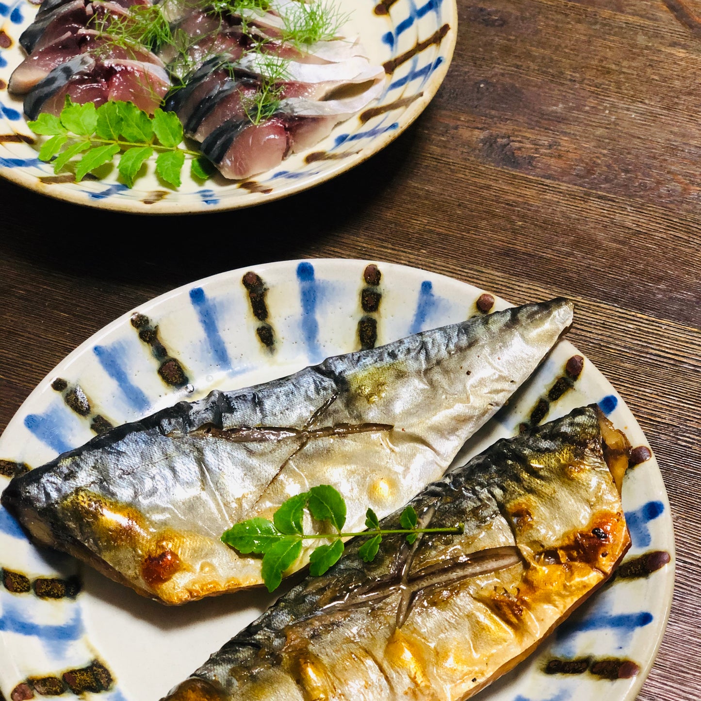 ◉おすすめ！今が旬です！鯖好きセット！　昆布仕込みのしめ鯖3pc・魚醤仕込みの干し鯖3pc 　大サイズ鯖使用　